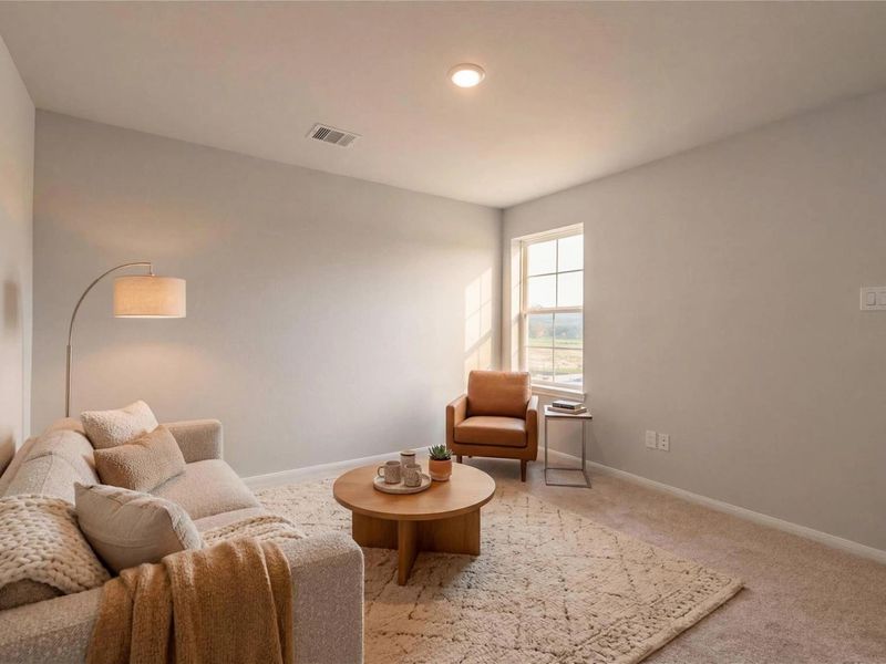 Furnished interior view inside a new home in Caney Creek Place, Conroe (Image 17).