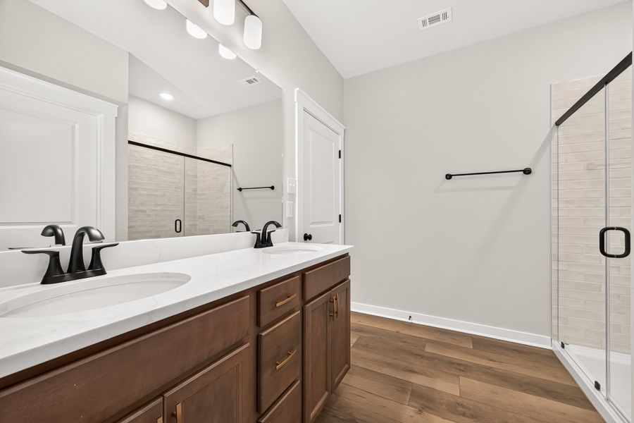 Furnished interior view inside a new home in Two Step Farm, Montgomery (Image 12). Furnished interior view inside a new home in Two Step Farm, Montgomery (Image 12).