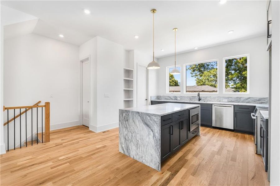 Furnished interior view inside a new home in , Atlanta (Image 25).