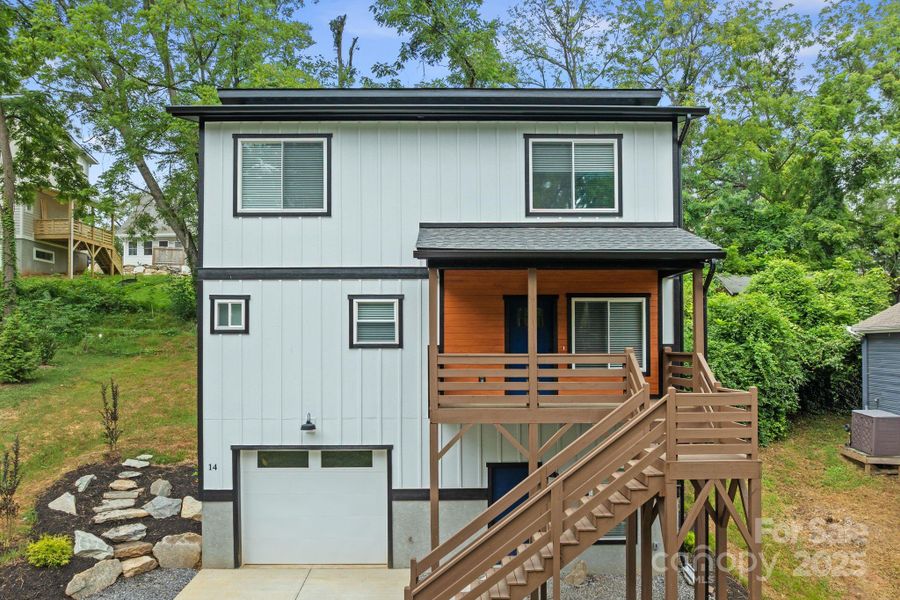 Front exterior of a new home in , Asheville, NC, highlighting curb appeal (Image 24). Front exterior of a new home in , Asheville, NC, highlighting curb appeal (Image 24).