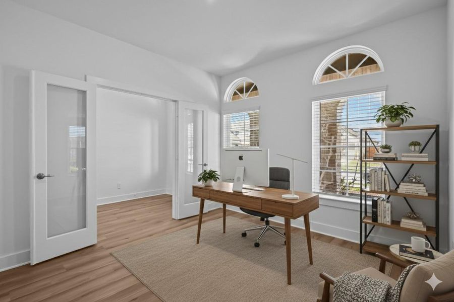 Furnished interior view inside a new home in Sorella, Tomball (Image 19).