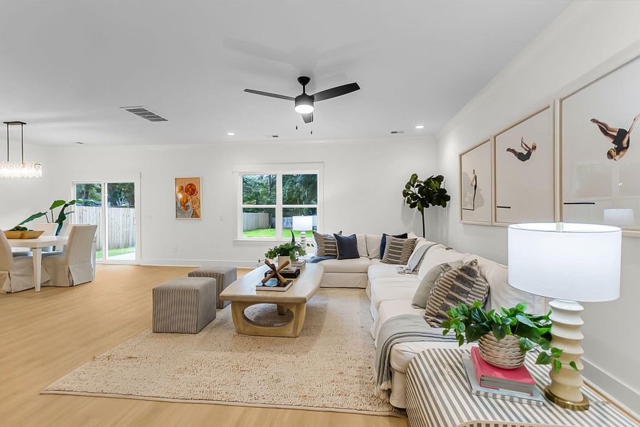 Furnished interior view inside a new home in , Charleston (Image 24).