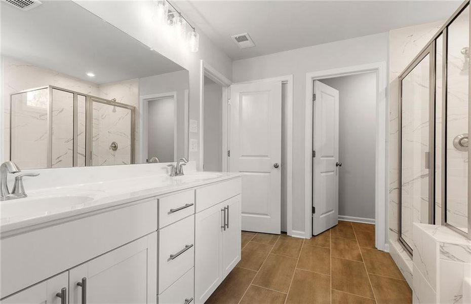 Furnished interior view inside a new home in Reunion, Flowery Branch (Image 30).