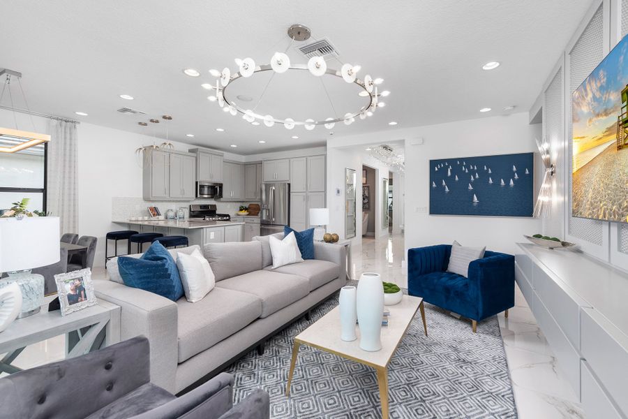 Representative furnished interior of a home built from the Abaco by GL Homes in Valencia Parc at Riverland, Port St. Lucie (Image 12).