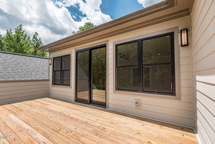 Representational 2nd floor deck