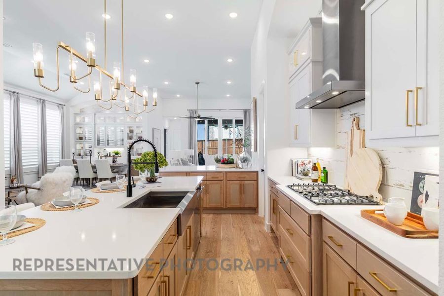 Furnished interior view inside a new home in Santa Rita Ranch: 90ft. lots, Liberty Hill (Image 15). Furnished interior view inside a new home in Santa Rita Ranch: 90ft. lots, Liberty Hill (Image 15).