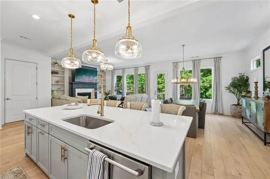 Furnished interior view inside a new home in Lakeside at River Green, Canton (Image 36).