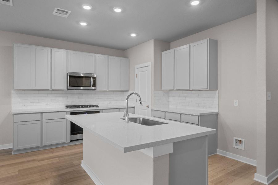 Center Island in Kitchen