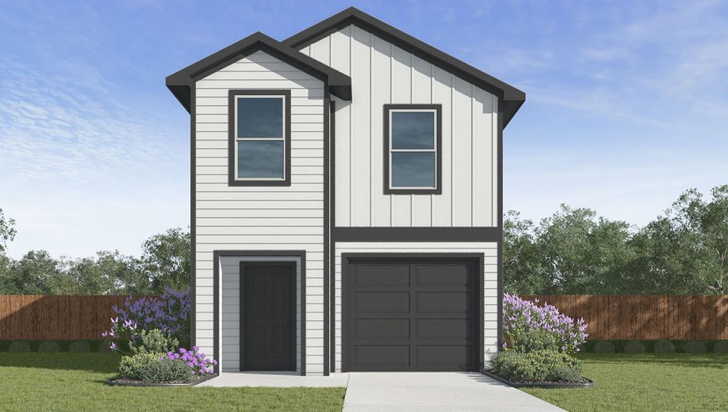 Representative exterior photo of a completed home built from the The Altaria by D.R. Horton in Seneca Trails, Leon Valley, TX (Image 22). Representative exterior photo of a completed home built from the The Altaria by D.R. Horton in Seneca Trails, Leon Valley, TX (Image 22).