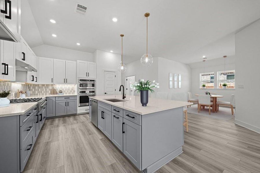 Kitchen - Dining Room (Staged)