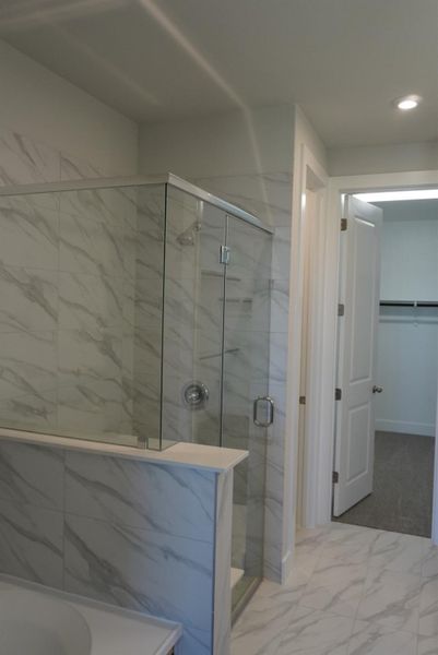 Walk-in Shower in Primary Bathroom