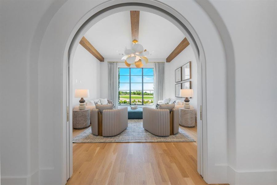 Furnished interior view inside a new home in Fleming Pointe, Fort Worth (Image 33).