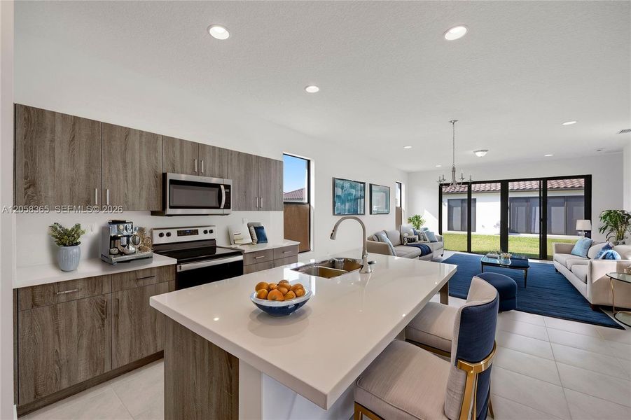 Furnished interior view inside a new home in , Ave Maria (Image 4).