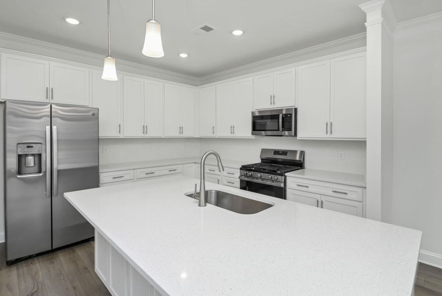 Furnished interior view inside a new home in Lake Carolina Townhomes, Columbia (Image 8).