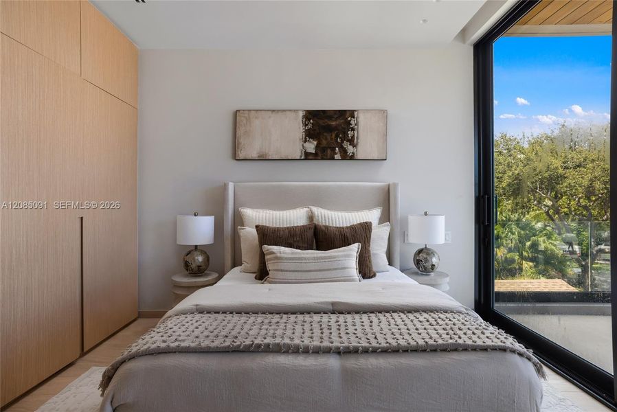 Furnished interior view inside a new home in , Miami Beach (Image 38).