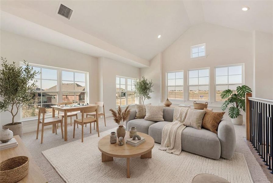 Furnished interior view inside a new home in Goodland in Prairie Ridge, Midlothian (Image 12).