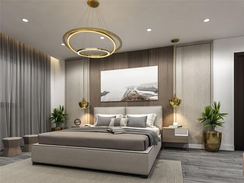 Furnished interior view inside a new home in , Atlanta (Image 5).