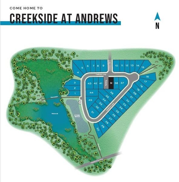 Image 25 of a home in Creekside at Andrews. Image 25 of a home in Creekside at Andrews.