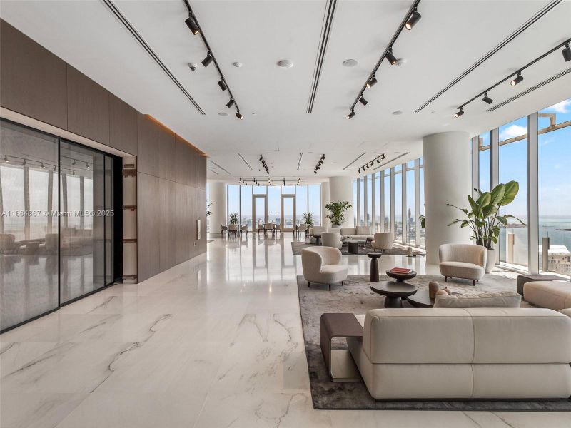 Furnished interior view inside a new home in , Miami (Image 44).