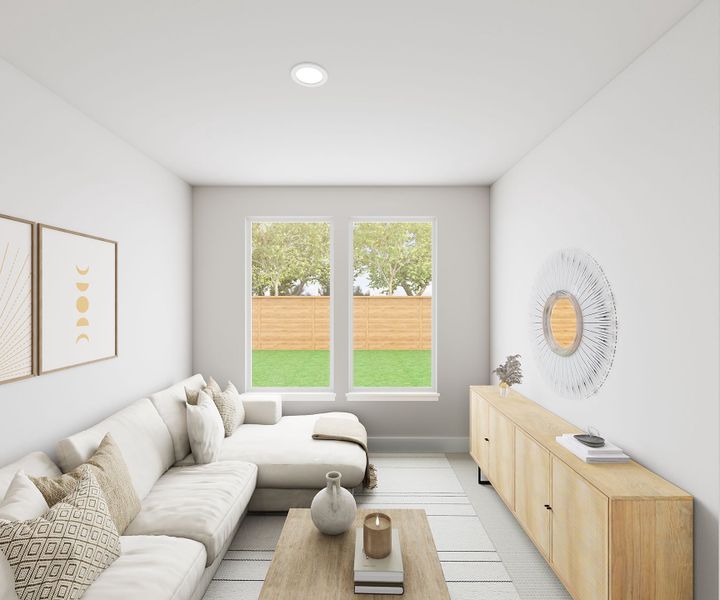 Representative furnished interior of a home built from the Hazel by Tri Pointe Homes in Landmark, Denton (Image 8). Representative furnished interior of a home built from the Hazel by Tri Pointe Homes in Landmark, Denton (Image 8).