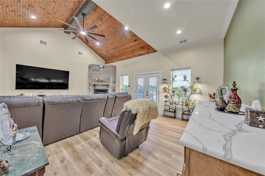 Furnished interior view inside a new home in , Azle (Image 3).