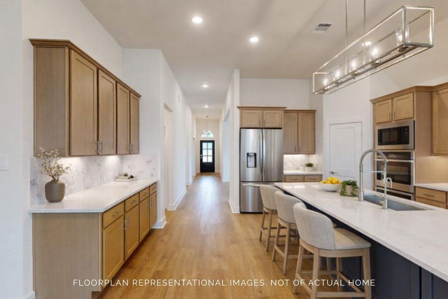 Furnished interior view inside a new home in Lone Star Landing, Montgomery (Image 8).