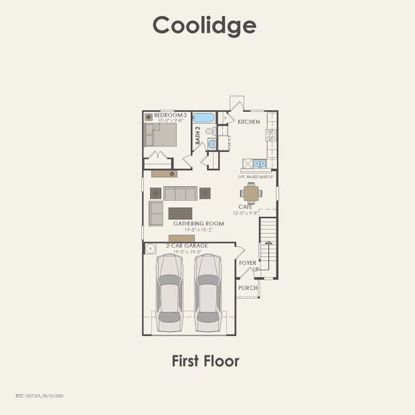 2D floor plan layout for the Coolidge by Centex in Pinara Pines, Conroe, TX (Image 4). 2D floor plan layout for the Coolidge by Centex in Pinara Pines, Conroe, TX (Image 4).