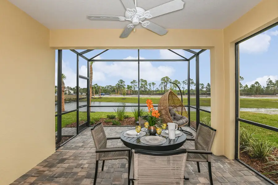 Representative exterior details of a home built from the Tidewater 2 by Neal Communities in Vicenza, Venice (Image 3).