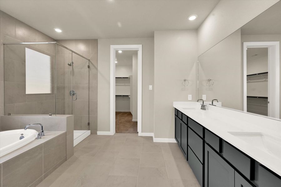 Furnished interior view inside a new home in Sunterra 50s, Katy (Image 13). Furnished interior view inside a new home in Sunterra 50s, Katy (Image 13).