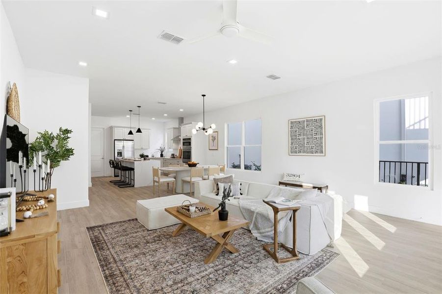 Furnished interior view inside a new home in , Orlando (Image 11).