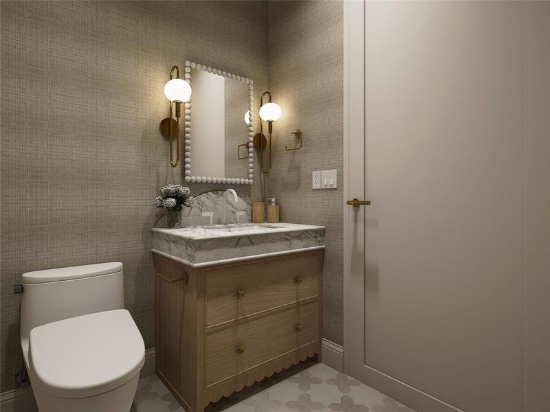 Furnished interior view inside a new home in , Heath (Image 19).