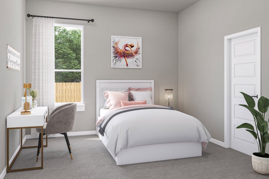 Representative furnished interior of a home built from the Rosedale by Tri Pointe Homes in Lariat, Liberty Hill (Image 9).