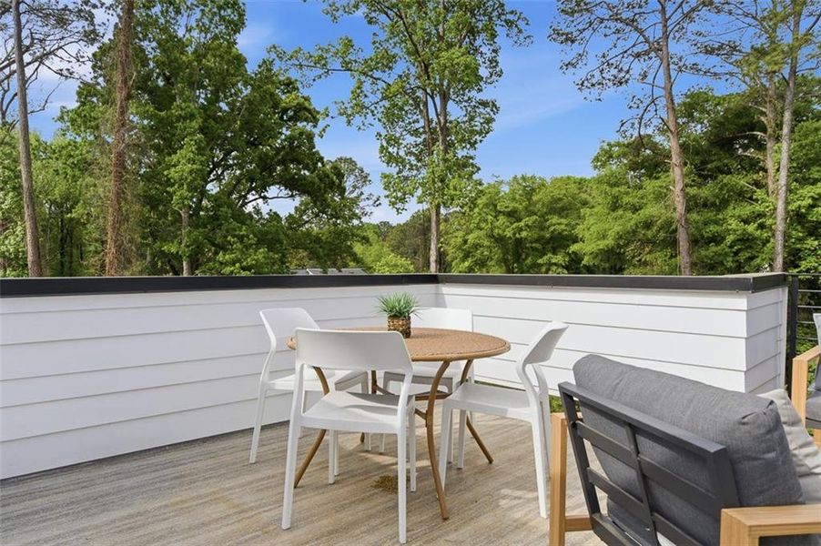 Exterior details and patio area of a home in , Atlanta (Image 23).
