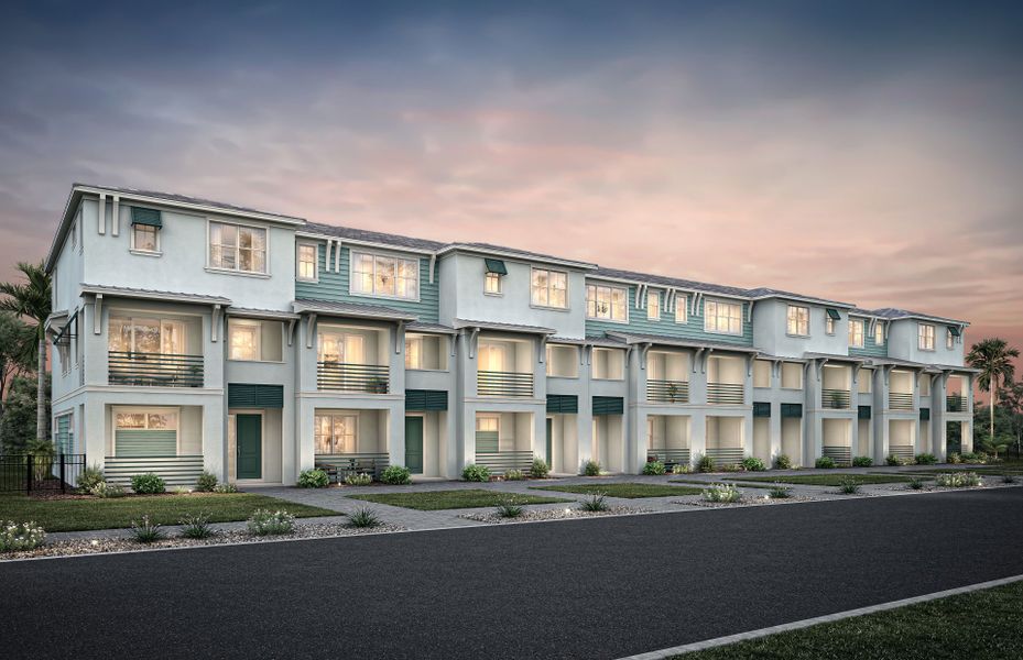 Image 8 representing the Marlow by Pulte Homes in The Domaine at SoSo, West Palm Beach, FL.