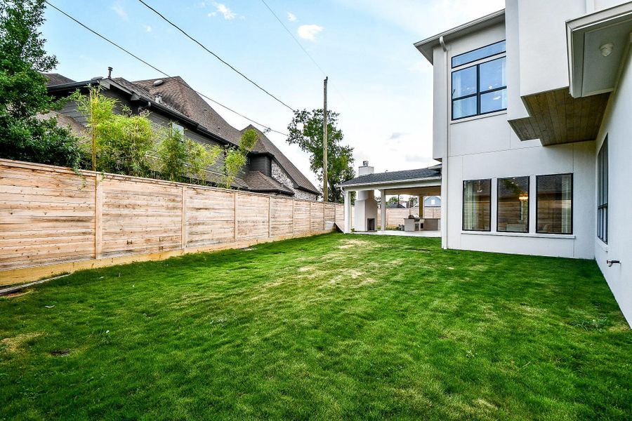 Exterior details and patio area of a home in , Houston (Image 35).