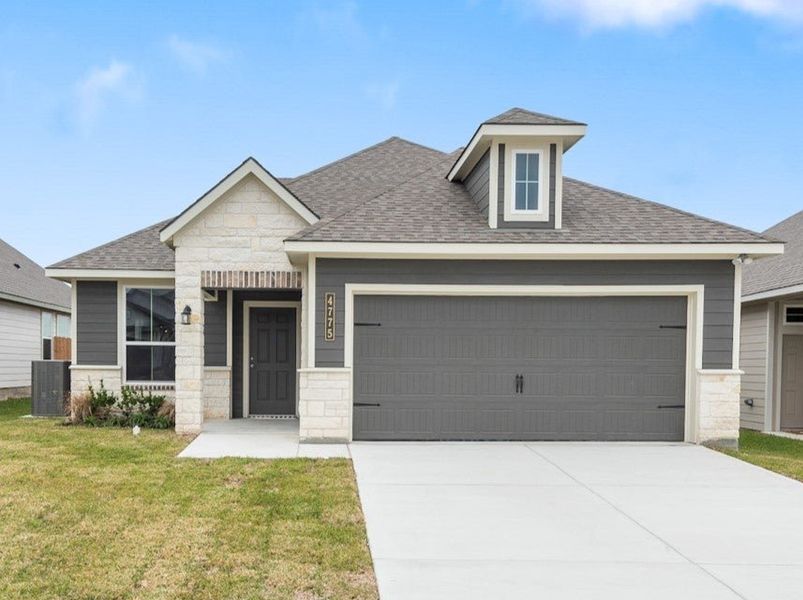 Representative exterior photo of a completed home built from the The 1363 by Stylecraft Builders in Arroyo Ranch, Seguin, TX (Image 1). Representative exterior photo of a completed home built from the The 1363 by Stylecraft Builders in Arroyo Ranch, Seguin, TX (Image 1).