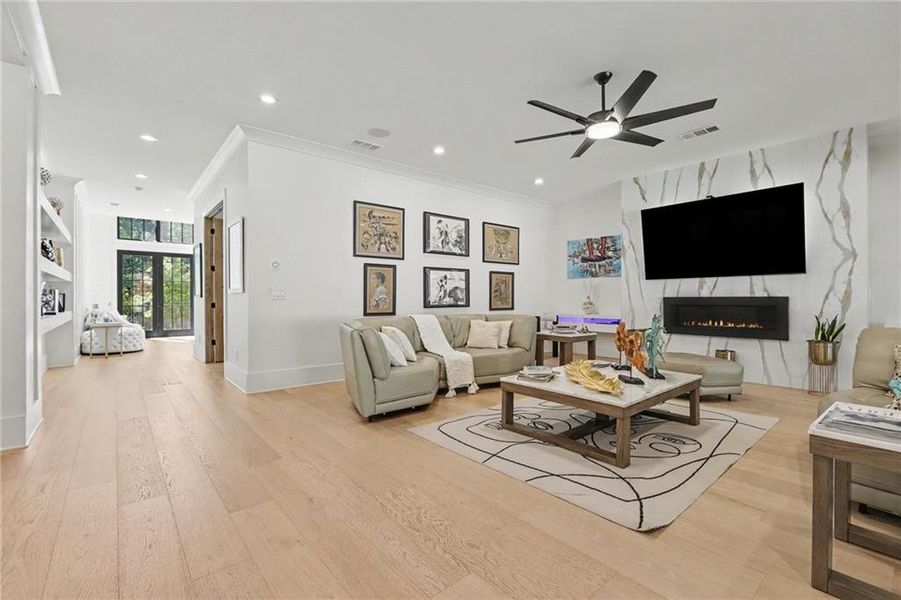 Furnished interior view inside a new home in , Alpharetta (Image 18).