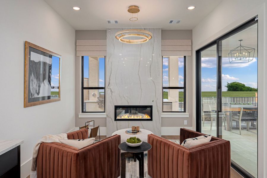 Representative furnished interior of a home built from the Montecarlo by Landon Homes in Signature 74s, Frisco (Image 16).