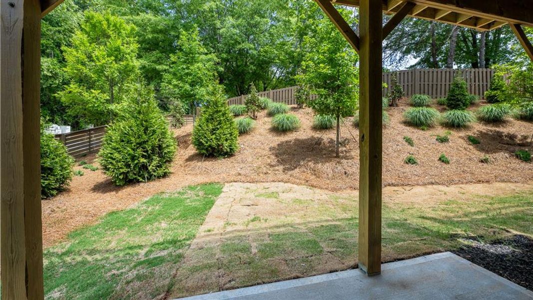 Exterior details and patio area of a home in Overlook at Peachtree Corners, Peachtree Corners (Image 20). Exterior details and patio area of a home in Overlook at Peachtree Corners, Peachtree Corners (Image 20).