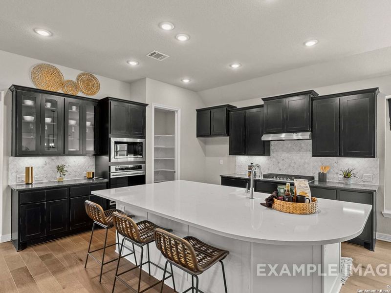Furnished interior view inside a new home in Potranco Oaks, Castroville (Image 24).