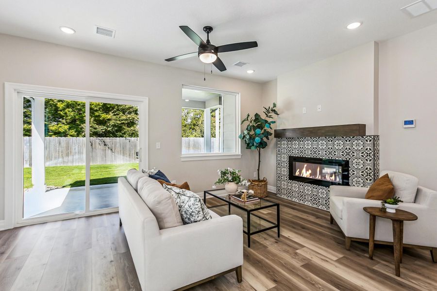 Furnished interior view inside a new home in Heritage Commons, Andover (Image 6).