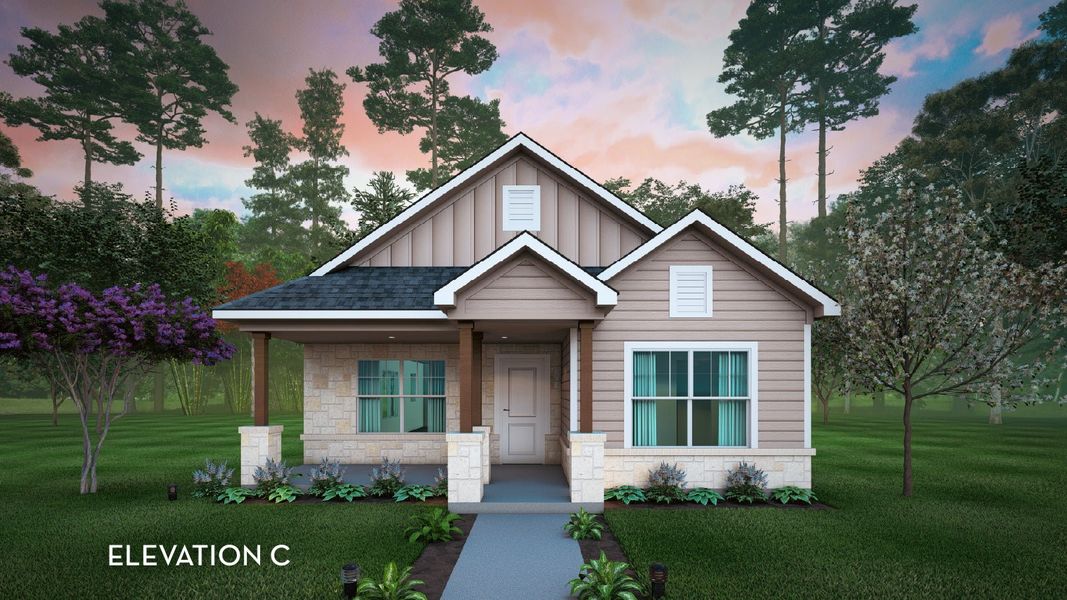 Representative exterior photo of a completed home built from the Emerald by CastleRock Communities in Austin Point, Richmond, TX (Image 16). Representative exterior photo of a completed home built from the Emerald by CastleRock Communities in Austin Point, Richmond, TX (Image 16).