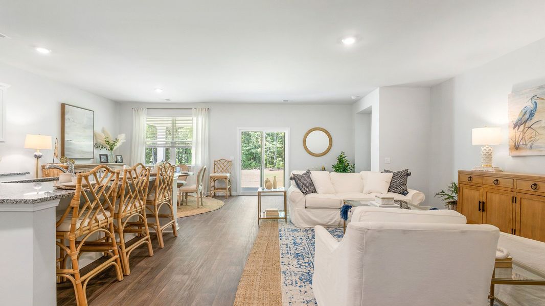 Furnished interior view inside a new home in Pine Hills at Cane Bay, Summerville (Image 14). Furnished interior view inside a new home in Pine Hills at Cane Bay, Summerville (Image 14).