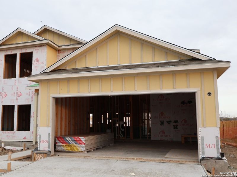 In-progress construction of a new home in Cinco Lakes, San Antonio, TX (Image 21).