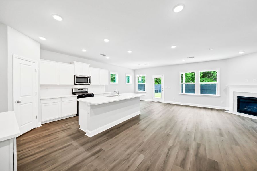 Furnished interior view inside a new home in Monroe Preserve, Chapin (Image 6).