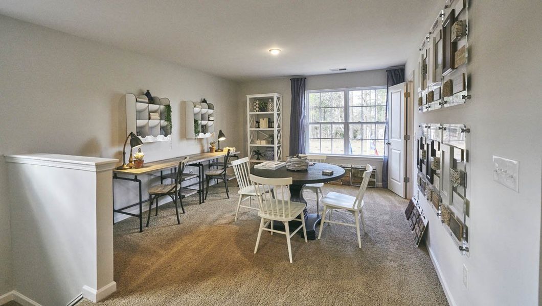 Representative furnished interior of a home built from the Winston by D.R. Horton in Middleton, Greensboro (Image 18). Representative furnished interior of a home built from the Winston by D.R. Horton in Middleton, Greensboro (Image 18).