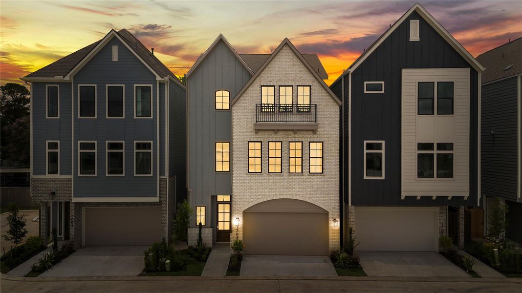 Front exterior of a new home in Spring Valley Creek, Houston, TX, highlighting curb appeal (Image 14).