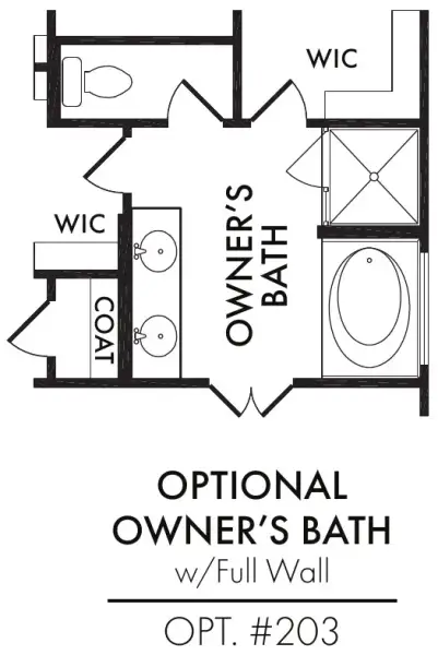 Master Bath – Tub Shower Full Wall