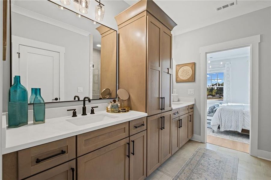 Furnished interior view inside a new home in , Kennesaw (Image 5).