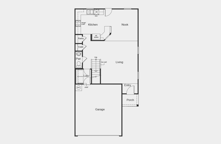2D floor plan layout for the 1676 by KB Home in Nagel Crossing, San Antonio, TX (Image 4). 2D floor plan layout for the 1676 by KB Home in Nagel Crossing, San Antonio, TX (Image 4).
